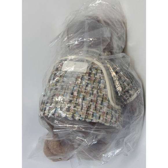 Kate Spade Purse Oh What Fun 3D Teddy Crossbody‎ Bag KI972 Faux Fur & Tweed NWT - Picture 6 of 6